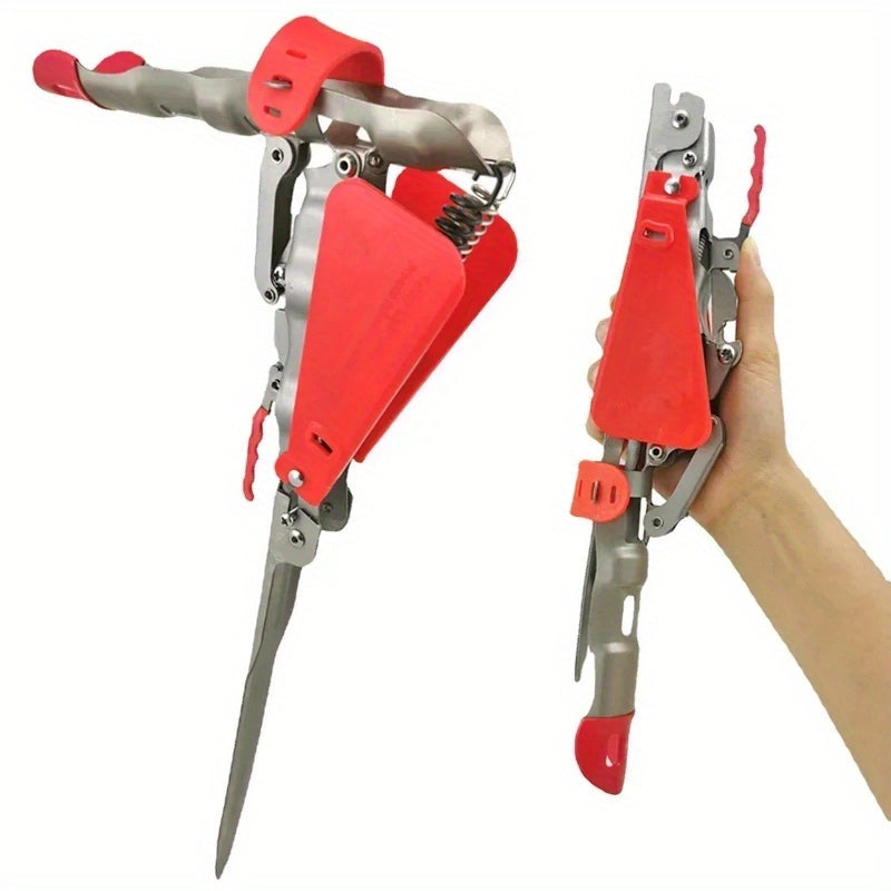 Foldable Stainless Steel Fishing Rod Holder Double Spring