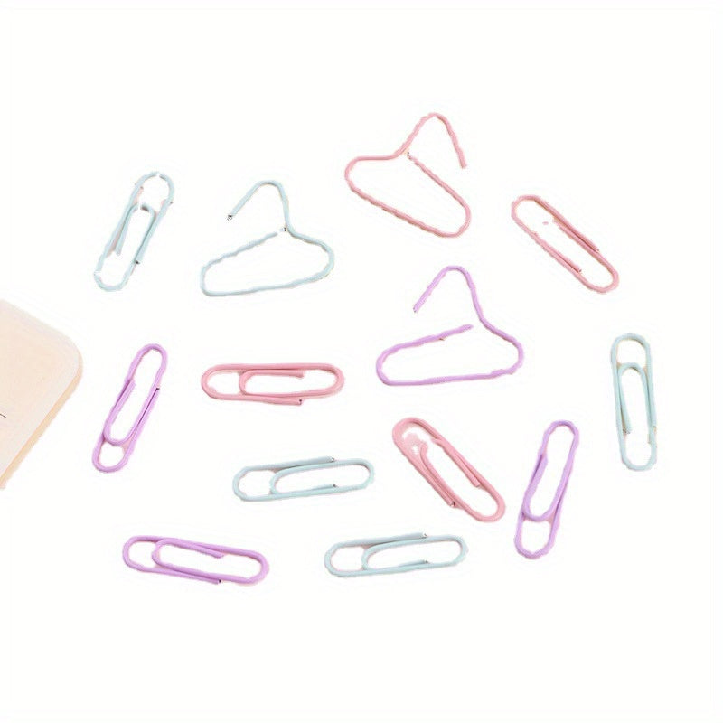 Macaron Paper Clip 33MM, Pink, Green, Yellow, Blue, Purple, 60 Pack