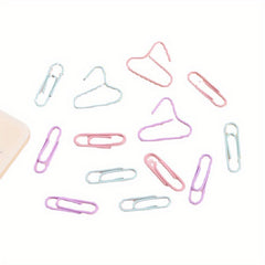 Macaron Paper Clip 33MM, Pink, Green, Yellow, Blue, Purple, 60 Pack