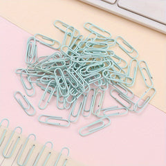 Macaron Paper Clip 33MM, Pink, Green, Yellow, Blue, Purple, 60 Pack