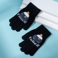 Children's Winter Gloves Boy's Five Finger Set Warm And Thick