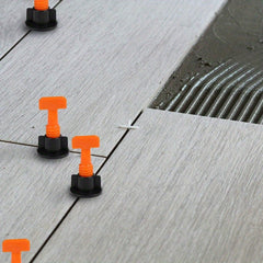 126pcs Tile Leveling System Replaceable Pin Wall Floor Laying Spacer Wedge Tool