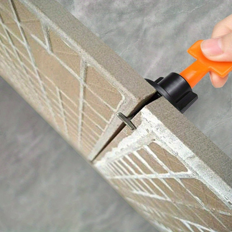 126pcs Tile Leveling System Replaceable Pin Wall Floor Laying Spacer Wedge Tool