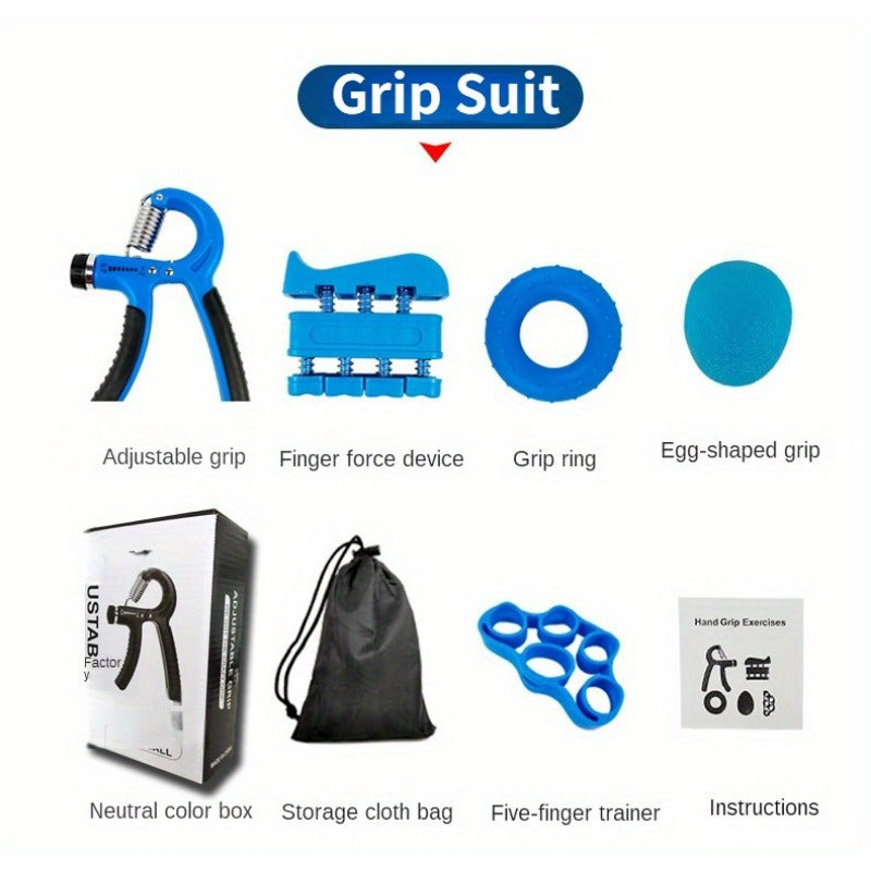 Spring Grip Strength Trainer Kit Hand Gripper Finger Exercise Device