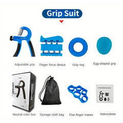 Spring Grip Strength Trainer Kit Hand Gripper Finger Exercise Device