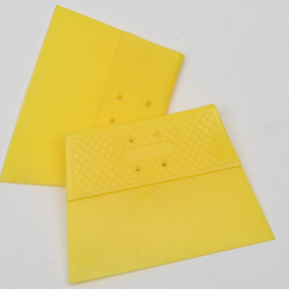 2pcs Double layer Yellow Plastic Scraper Wallpaper Putty Baking Scraper