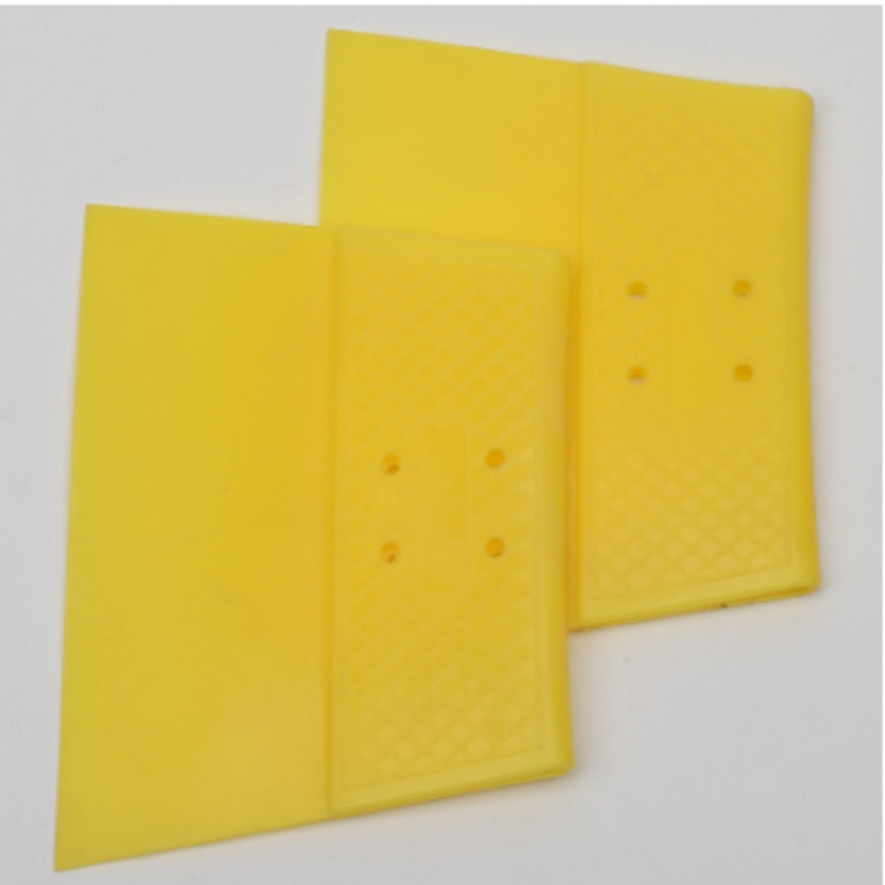 2pcs Double layer Yellow Plastic Scraper Wallpaper Putty Baking Scraper