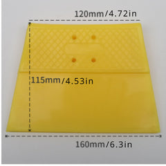2pcs Double layer Yellow Plastic Scraper Wallpaper Putty Baking Scraper