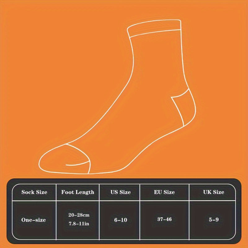 Men's Sports Socks 4 Pairs Breathable Athletic Crew Socks