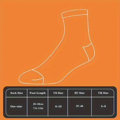 Men's Sports Socks 4 Pairs Breathable Athletic Crew Socks