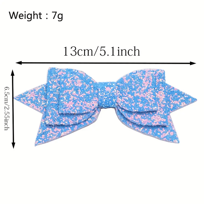 2pcs Glitter Bow Straw Decorations DIY Cup Accessories