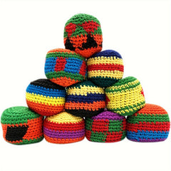 5Pcs Crocheted Geometric Sacks, Ideal for Outdoors