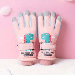 Kids Skiing Gloves Winter Touch Screen Windproof Warm Gloves