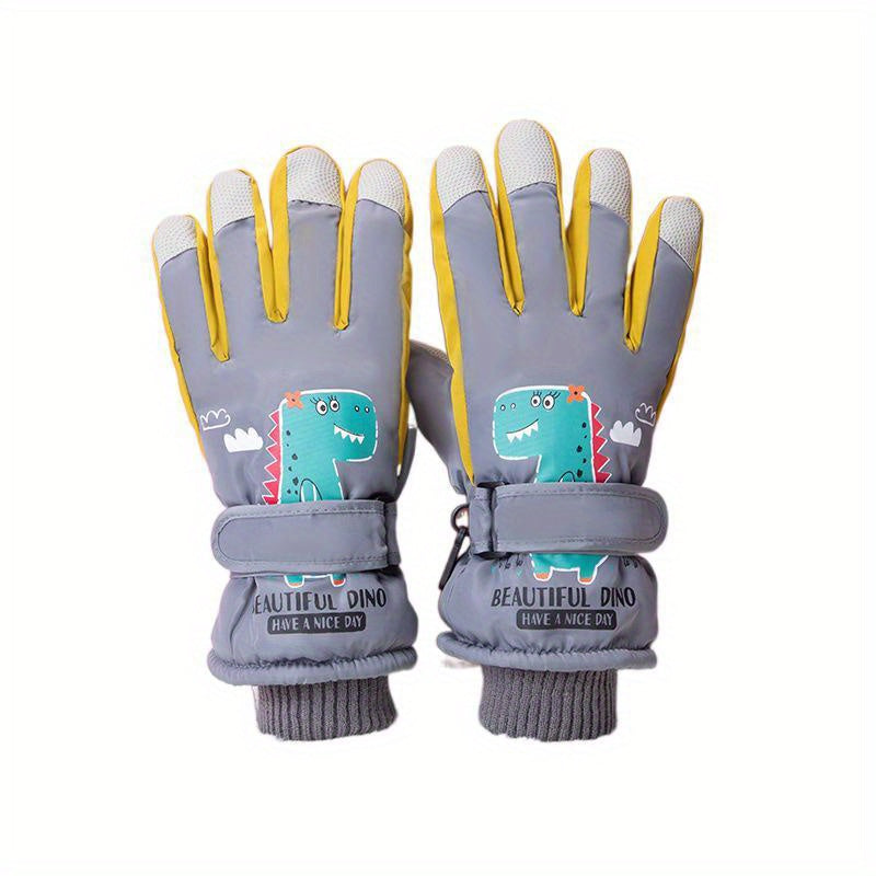 Kids Skiing Gloves Winter Touch Screen Windproof Warm Gloves
