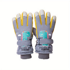 Kids Skiing Gloves Winter Touch Screen Windproof Warm Gloves