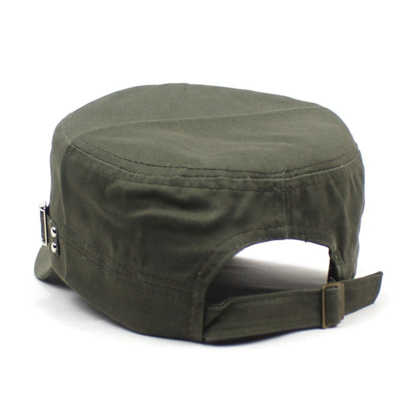 Military Flat Top Cap Adjustable Hat