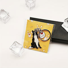Border Collie Shaped Key Ring Key Chain - Cute Bag Purse Pendant Gift