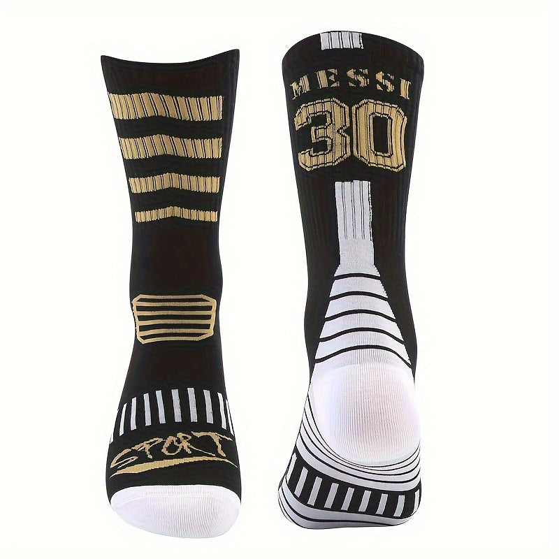 2pairs Football Socks Thin Crew Athletic Socks