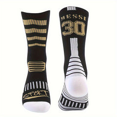 2pairs Football Socks Thin Crew Athletic Socks