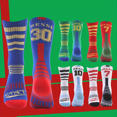2pairs Football Socks Thin Crew Athletic Socks