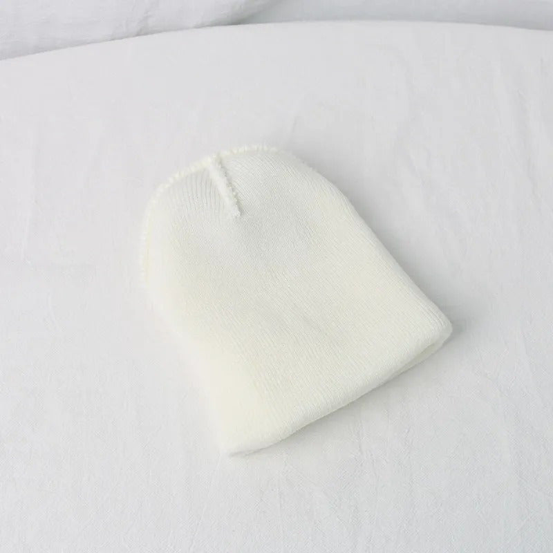 Bear Knitted Hat for Autumn and Winter Warm Keeping Beanie