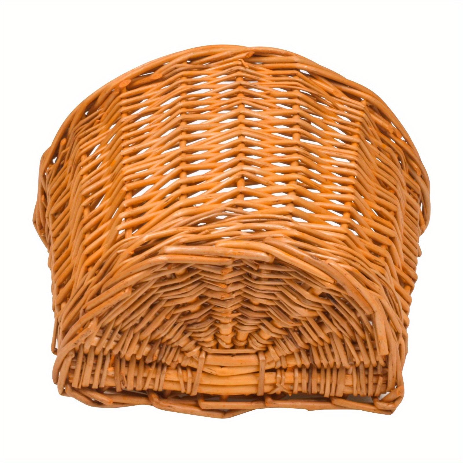 Vintage Bike Front Handlebar Basket with Leather Straps