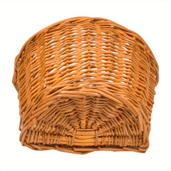 Vintage Bike Front Handlebar Basket with Leather Straps