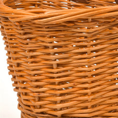 Vintage Bike Front Handlebar Basket with Leather Straps