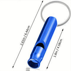 Aluminum Emergency Whistle Lightweight & Sturdy for Camping & Survival Keychain