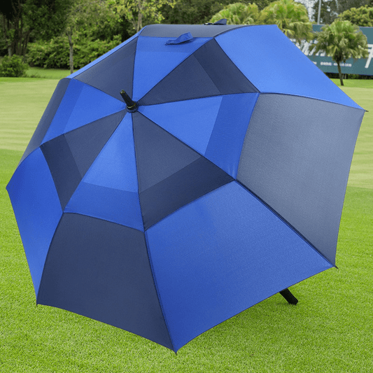 Waterproof Golf Umbrella Sunscreen Large Windproof Outdoor Semi Automatic