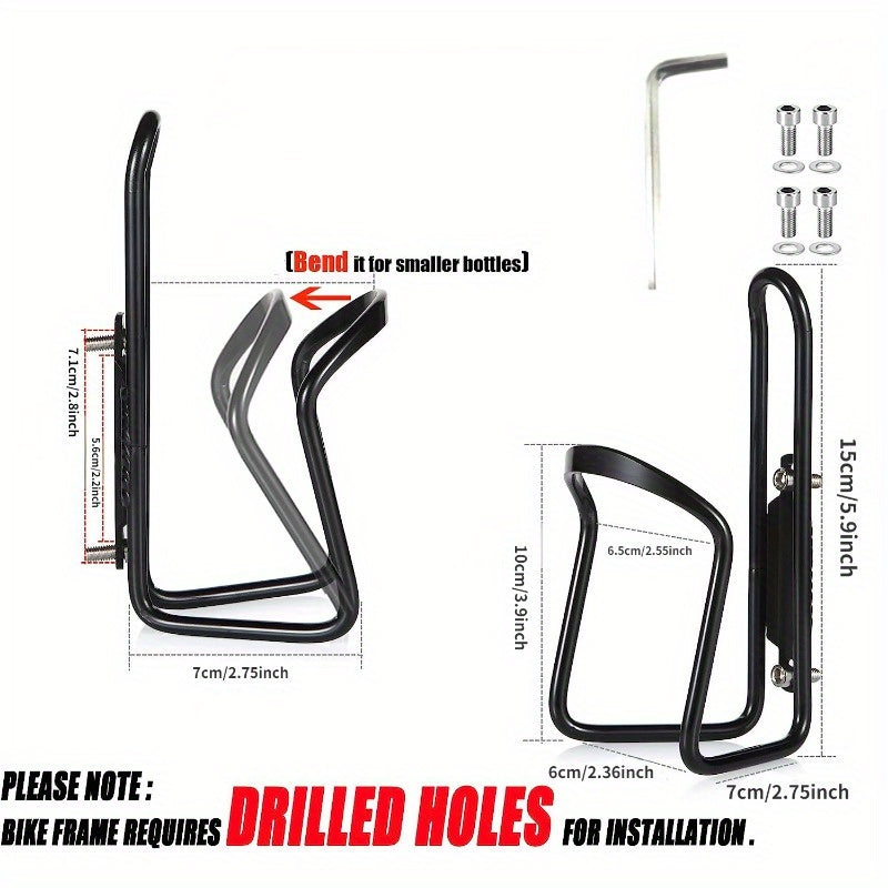 2pk Bike Aluminum Water Bottle Holder