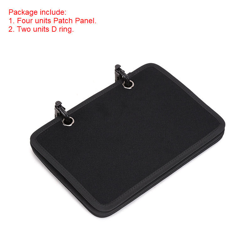 4 Pages Patch Booklet Organizer with D Ring