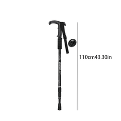 Telescopic Outdoor Climbing Stick Aluminum Alloy Hiking Crutch Cane