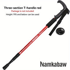 Telescopic Outdoor Climbing Stick Aluminum Alloy Hiking Crutch Cane