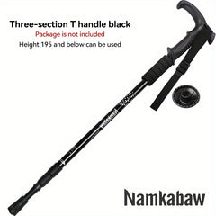 Telescopic Outdoor Climbing Stick Aluminum Alloy Hiking Crutch Cane