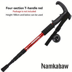 Telescopic Outdoor Climbing Stick Aluminum Alloy Hiking Crutch Cane