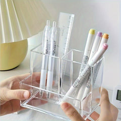 Clear Acrylic Pen Holder