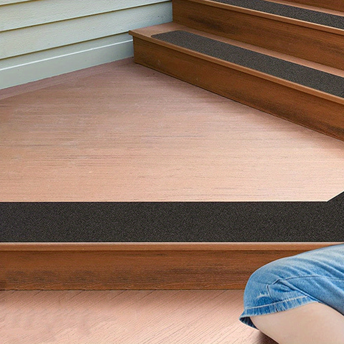 2pcs Non Slip Stair Treads Outdoor Tape Safety Stability