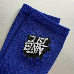 Men's Letter Pattern Crew Socks Cotton Blend Comfy Casual Unisex Socks