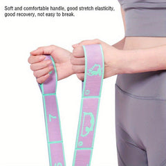 Yoga Stretching Tension Belt Fitness Resistance Rope for Dance Training