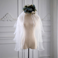 Bridal Wedding Dress Headdress Veil Four-layered Ball Gown Hair Accessories