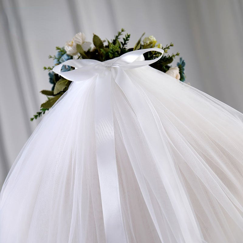 Bridal Wedding Dress Headdress Veil Four-layered Ball Gown Hair Accessories