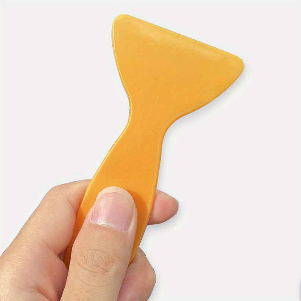 4pcs Car Wrap Tool Yellow Scraper Plastic Sticker Beauty Seam Scraper