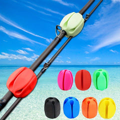 2pcs Fishing Rod Holder Ball Clip Rod Tie Downs Pole Protectors