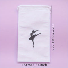 Large Capacity Ballet Shoes Storage Bag With Double Drawstring