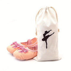 Large Capacity Ballet Shoes Storage Bag With Double Drawstring