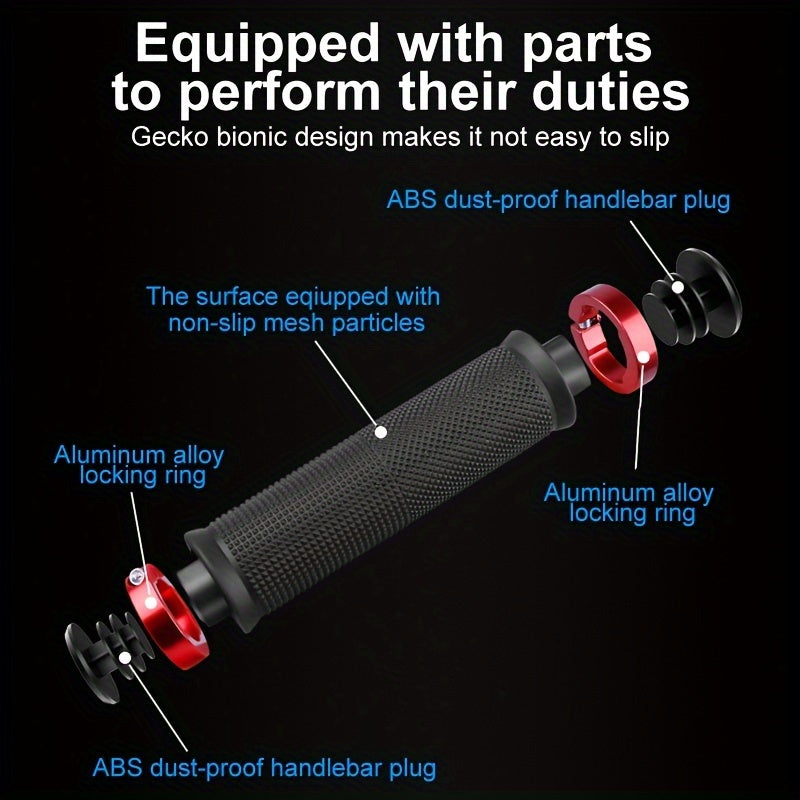 2pcs Anti Skid Handlebar Cover Grips for Comfortable Cycling