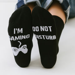 Men's Novelty Game Letter Graphic Mid Crew Socks