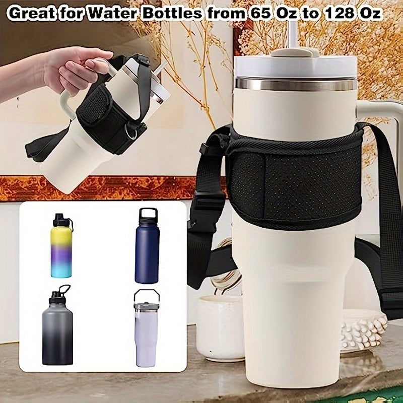 Adjustable Water Bottle Holder for 40-128oz Bottle with Non-slip Strap
