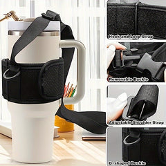 Adjustable Water Bottle Holder for 40-128oz Bottle with Non-slip Strap